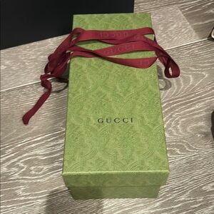 Gucci Green Box with Red Ribbon